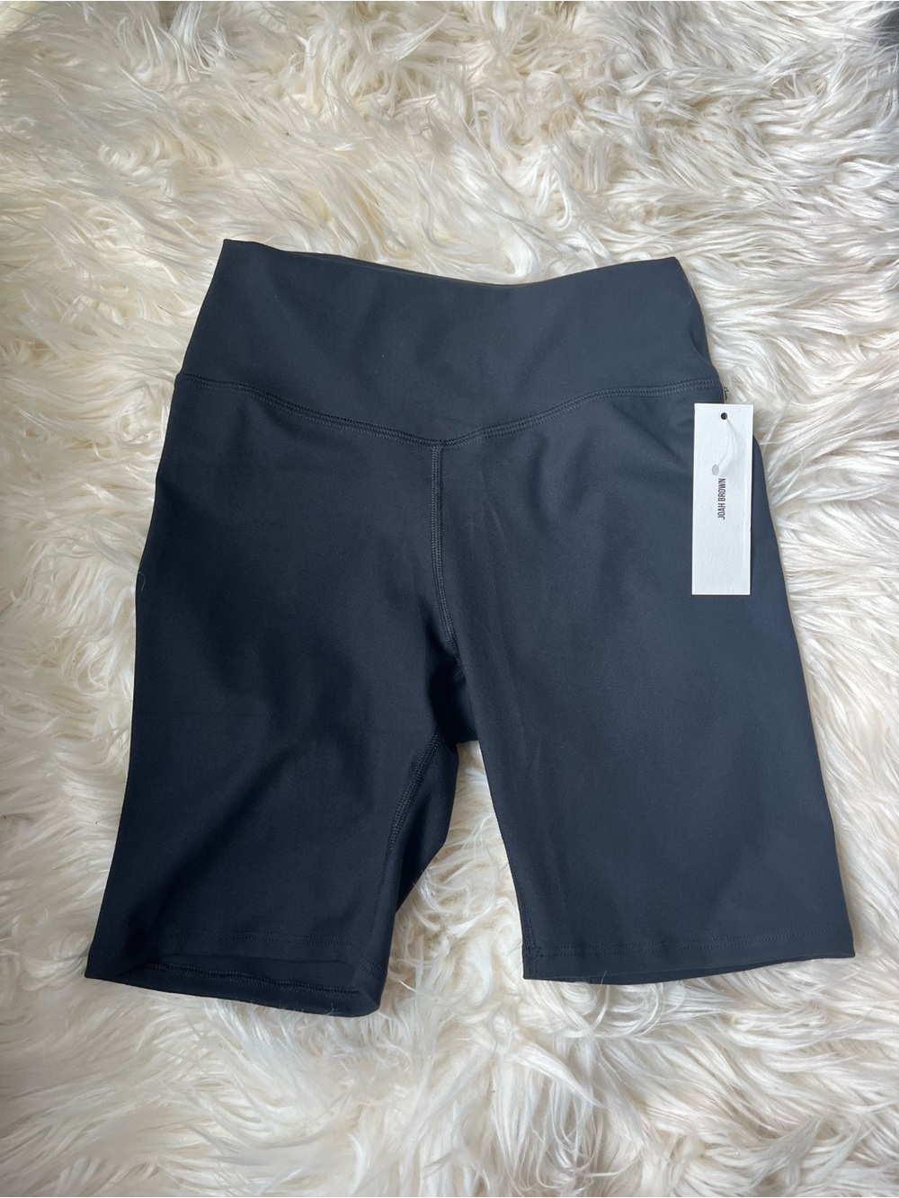 NWT Joah Brown Black High-Rise Bike Shorts